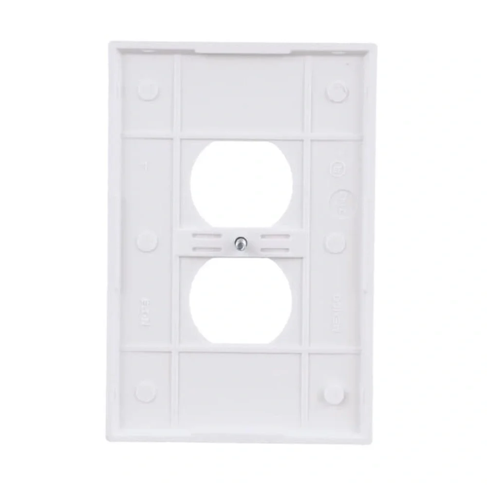 Leviton 1-Gang Duplex Outlet Wall Plate Cover, White